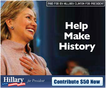 Hillary Clinton Hand On Heart